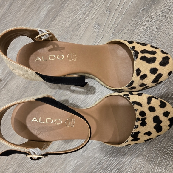 Aldo Espadrilles Animal Print Size 6 - Picture 4 of 5